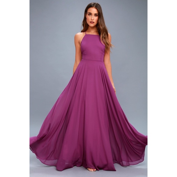 Magenta Maxi Dress